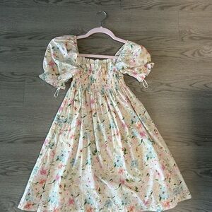 Abercrombie & Fitch Floral Puff Sleeve Dress